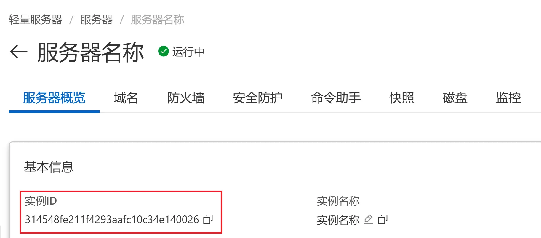 Instance ID